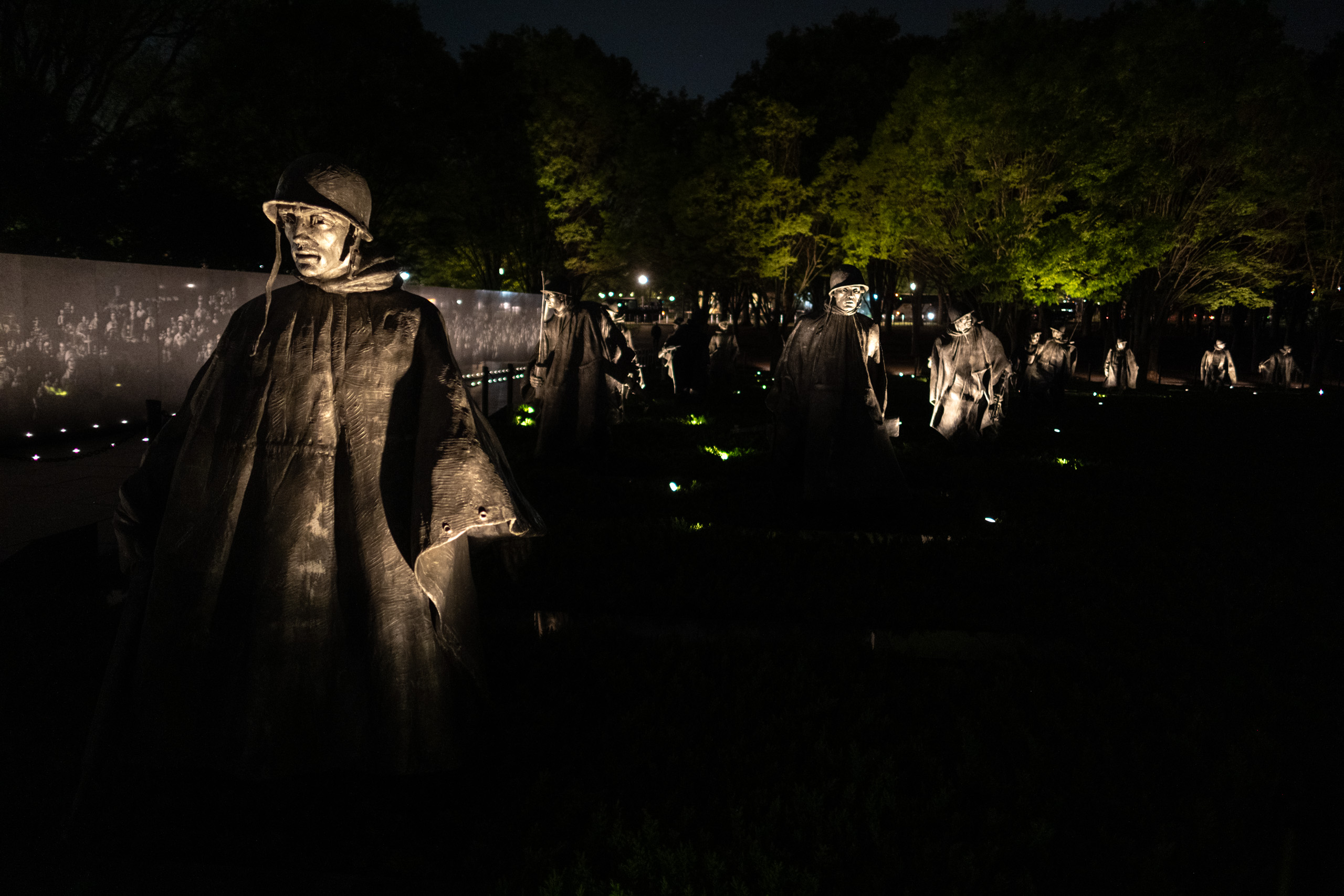 Korean Memorial at Night